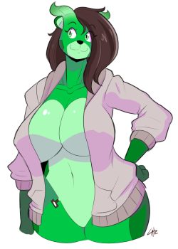 theycallhimcake:  also have this green robofurry comm I did for a pal 