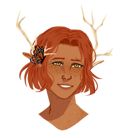 transmollymaukk: elikel: im love [ID start/ A digital headshot of Keyleth from Critical Role. Keylet