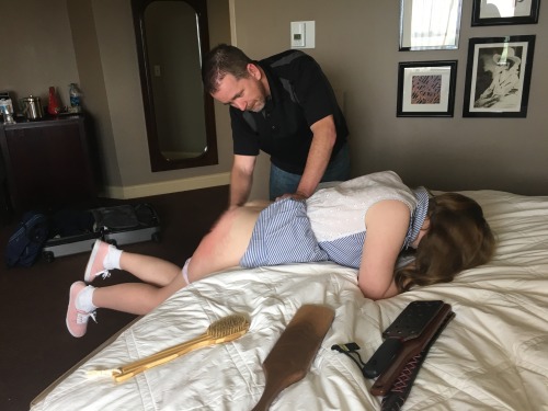 alexinspankingland:  Tomorrow I’m heading off to Denver to go have a re-match with @michaelrmasterson and shoot for Real Spankings! 😻  (This caption is old, but I’ll be there again soon!)