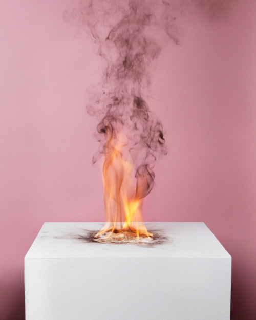 1000scientists:Camphor Flame on Pedestal (0432), 2010 Michael Bühler-Rose