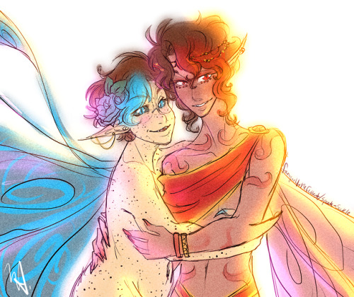 So uh, the reason I wanted to draw @sugarglider9603‘s Fae Prince Roman is because I shamelessl