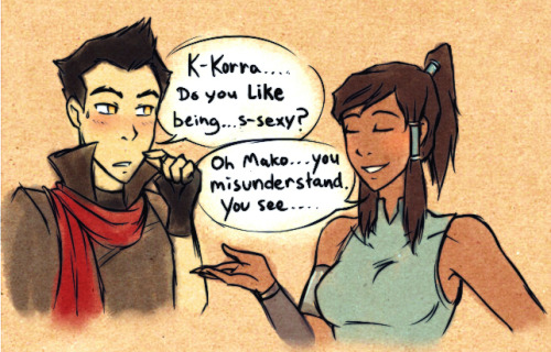 k-y-h-u:   I made a random Makorra comic? idfk lol am I funny yet.   <3 <3 <3 <3