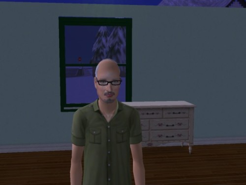 And Caleb joined his wife in elderhood. I was going to stick him in a beanie of some sort, but I dec