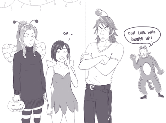 xxcastingshadows:  part two of this halloween comic i didn’t have time to colour