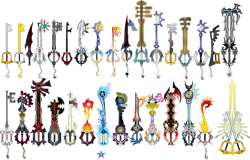 forthepixels:  The Keyblades   THERE ARE SO MANY NOT SHOWN THIS IS BS