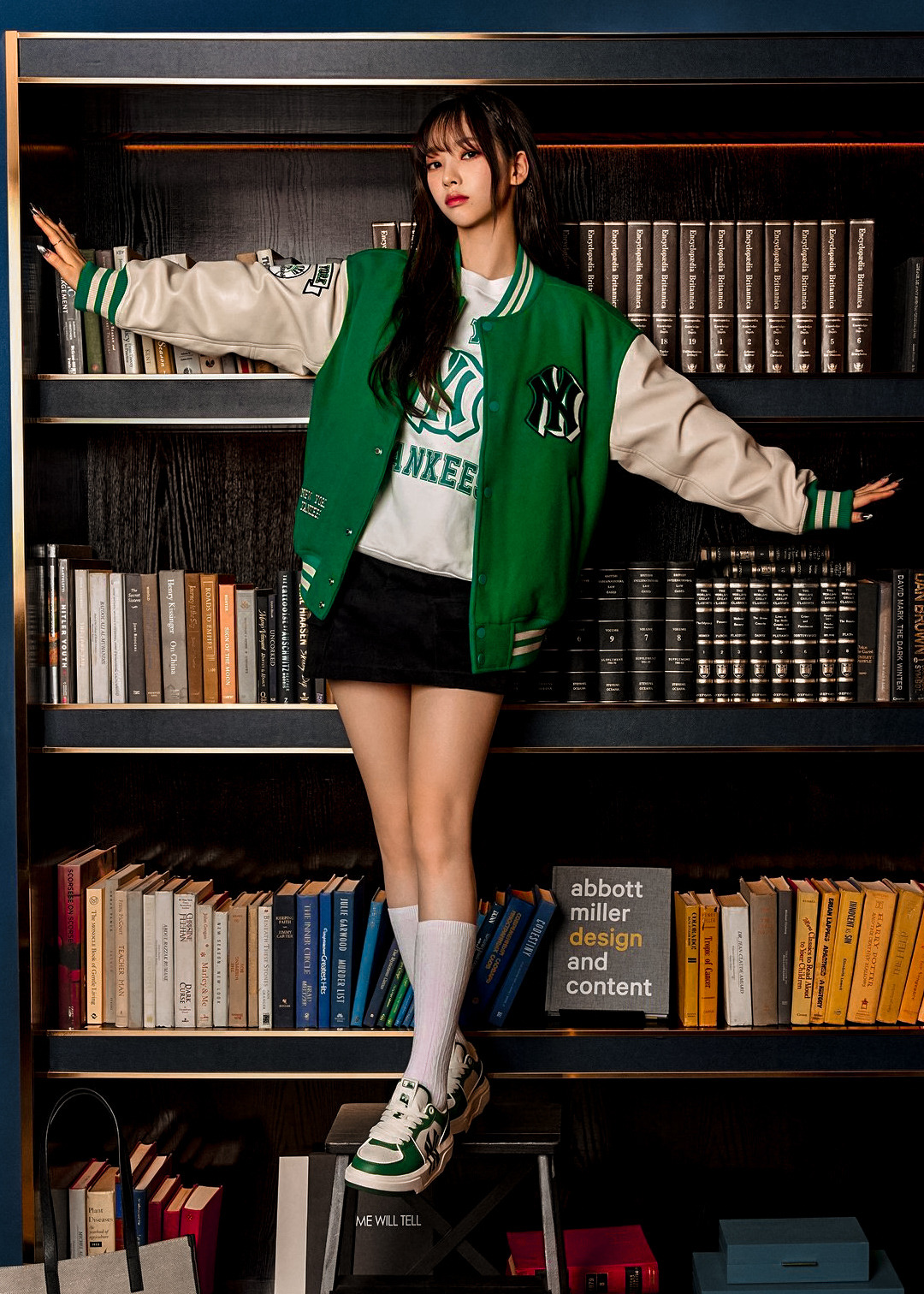 GOMAWO TAEYEON — AESPA × MLB Varsity jacket 2023 S/S Collection