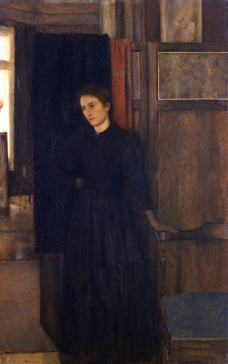 Portrait of Miss de Rothmaler, by Fernand Edmond Jean Marie Khnopff, Galleria Internazionale d'Arte 