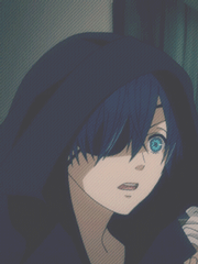 Ciel is Sebastian´s coat is the cutest thing ever