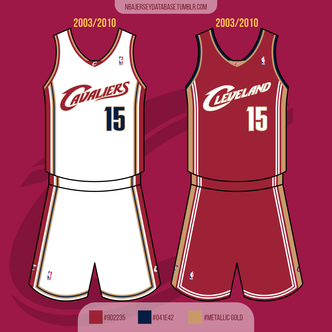 NBA Jersey Database, Cleveland Cavaliers Alternate Jersey 2005-2010