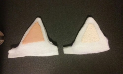 Inuyasha Ears Are Sewn Together And Ive Started The Layers Of Latex.