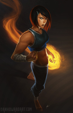 art-of-cg-girls:  LoK by DanHowardArt   This is a great Korra