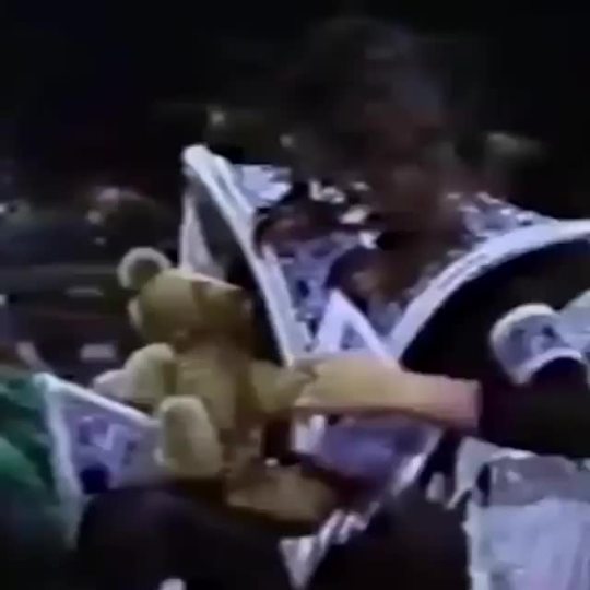 Ace and the infamous teddy, &ldquo;Space Bear&rdquo; from the Tom Snyder