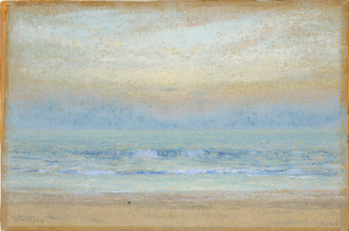 Dwight William Tryon (American; 1849–1925)(above)Sunrise (1905)PastelMead Art Museum, Amherst Colleg