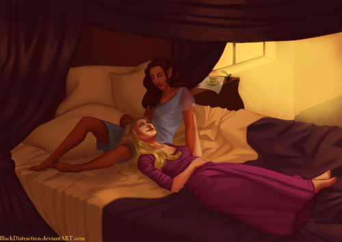 blackdistraction: Commission for the wonderful Sasseffect. Thank you again!! DeviantartPainting Proc