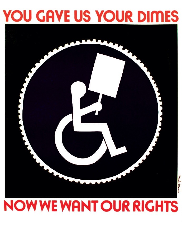 littleredspaces: theperksofbeingdisabled:  Vintage on disability rights.  Don’t