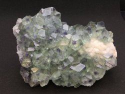 hematitehearts:  Fluorite on QuartzSize:   15.5 x 20.5 x 6.0 cm  Locality:   Fujian Province, China  