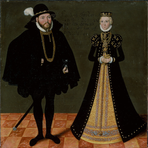 Unknown German princely couple by Lucas Cranach the Younger, circa 1580-1600