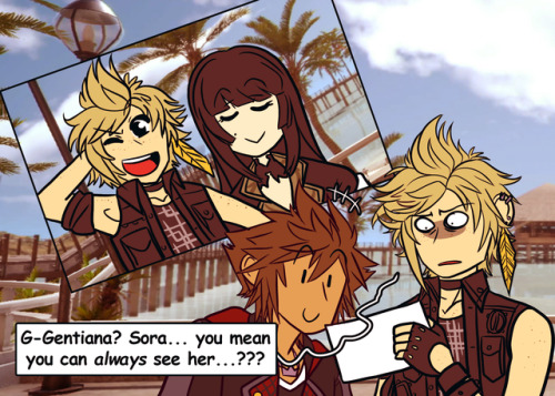 destiny-islanders:  In which Sora has a sixth sense. And yes, that joke was entirely intentional and is in fact what this entire comic hinges upon.