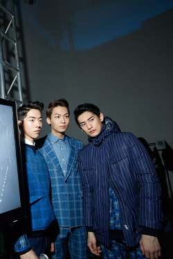 koreanmodel:  Nam joohyuk, Lee Cheolwoo and Kim Taehwan at The Studio K FW 2014, Seoul Fashion Week