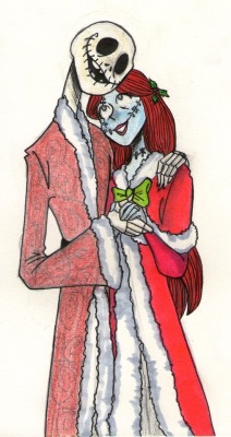 thatrebelunicorn:  MERRY CHRISTMAS !!!!!Just a quick little drawing of the OTP for christmas