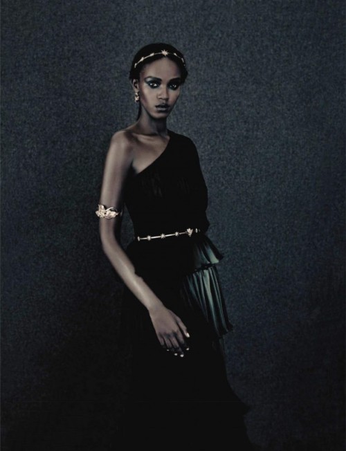 global-fashions:  Leila Nda - Vogue Italia September 2015photos Paolo Roversifashion editor Panos Yiapanishair Shuko Sumidamakeup Val Garland 