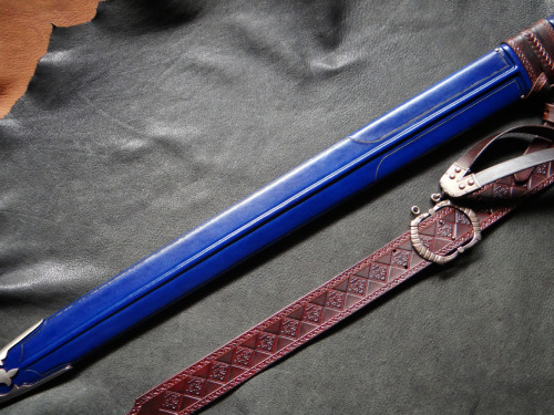 A recently completed scabbard commission for the Albion Count.