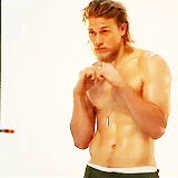 dailyjenns:  GET TO KNOW ME MEME: 9/10 CURRENT CELEBRITY CRUSHES » Charles Matthew Hunnam known as Charlie Hunnam  “Everybody, at some point in their life, has fallen down and not felt like getting back up, but you have to, no matter how difficult
