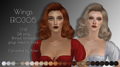 Ten new retextures Wings hairs for all ages and gendersClick name for view anglesER0305 (SFS&nb