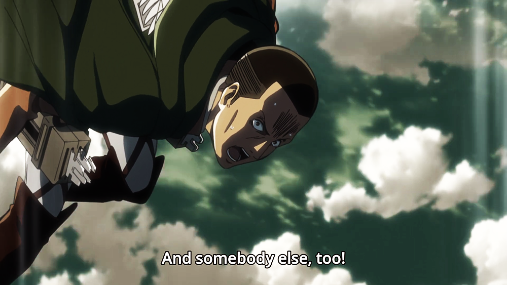 dustywings: level-upper: Shingeki no Kyojin - Episode 32 why is this so fucking funny