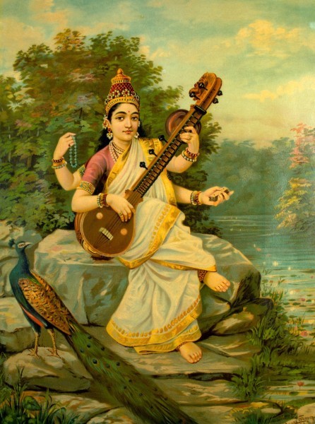 ahencyclopedia:  GODS AND GODDESSES OF THE ANCIENT WORLD: Sarasvati (India/Hinduism)   SARASVATI (also Saraswati) is the Hindu goddess of learning, wisdom, music, and aesthetics. She is also known as Bharati (eloquence), Shatarupa (existence), Vedamata