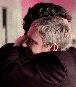 sherlockscotts:@violincameos requested: The Johnlock hug + pink