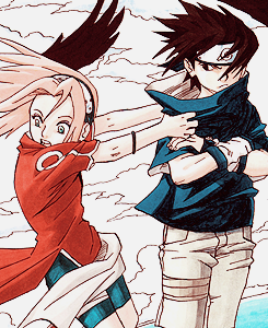 utsukushiicaps:  Happy Valentine’s Day! - SasuSaku  