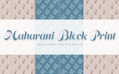 Maharini Block Print WallpaperFit for a queen! I&rsquo;m in love with this delicate, vintage wal