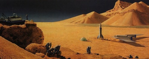 magictransistor:  Chesley Bonestell (1888 – 1986)