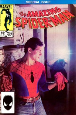 willisadork:  Rare Amazing Spider-Man photo cover for issue #262 