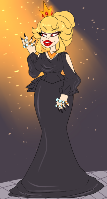 ask-shadowqueenpeach:  “My, my. What a lovely event~ Let us make this a night to remember, yes~?” 