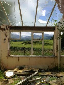 destroyed-and-abandoned: Room with a View. Minffordd Hospital, North Wales. Album in comments by snowinginthesmoke Read More