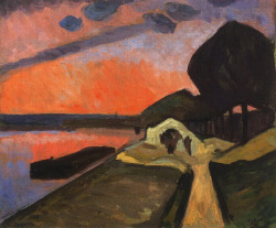 Urgetocreate:  Albert Gleizes, Les Bords De La Marne (The Banks Of The Marne), 1909