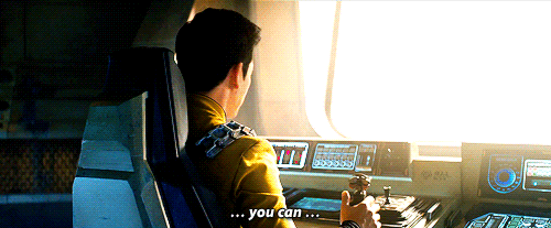 getinthefuckingjaeger:artemisfowls:(x)Second gif was Sulu going all “yea bae whats up” and then it w