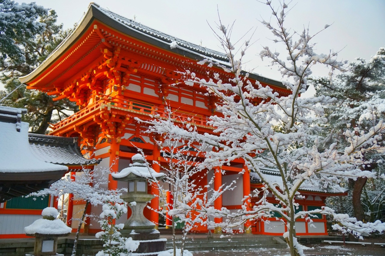 chitaka45:  京都 今宮神社 ❄️雪景色❄️2019.1.27 kyoto imamiyajinja