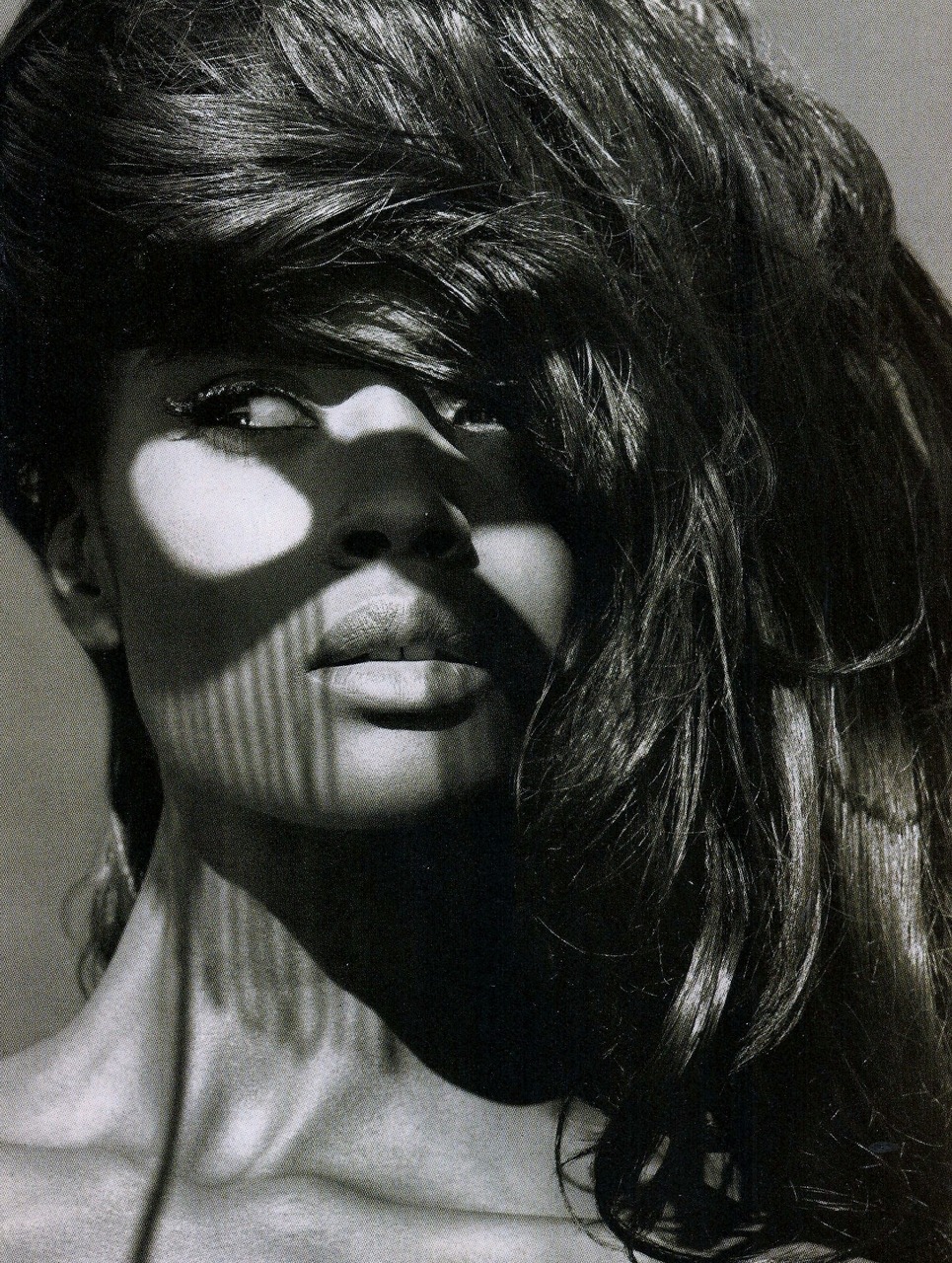 24kblk: karen alexander in “black barbie” by herb ritts, vogue it apr ‘90