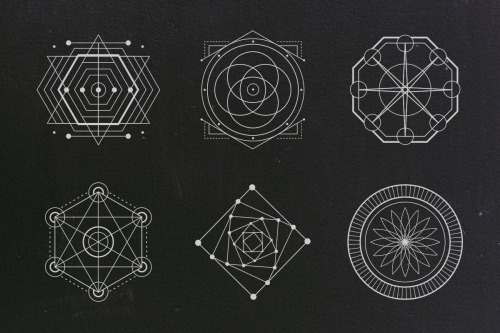 aspectofadreamer: 24 Sacred Geometry Vectors by Tugcu Design Co.