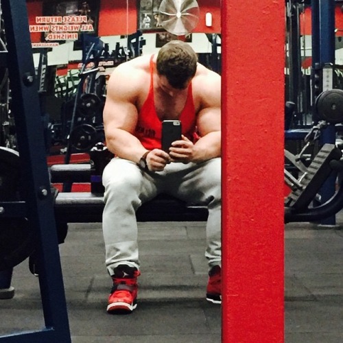 pnobear:  bodybuilers4worship:  That’s the best look in my eyes big offseason muscle  😍 