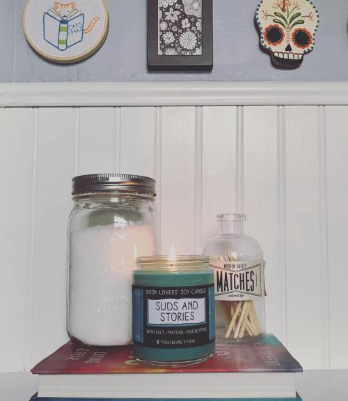 Suds & Stories is our January candle of the month! A relaxing blend of bath salt, eucalyptus, an