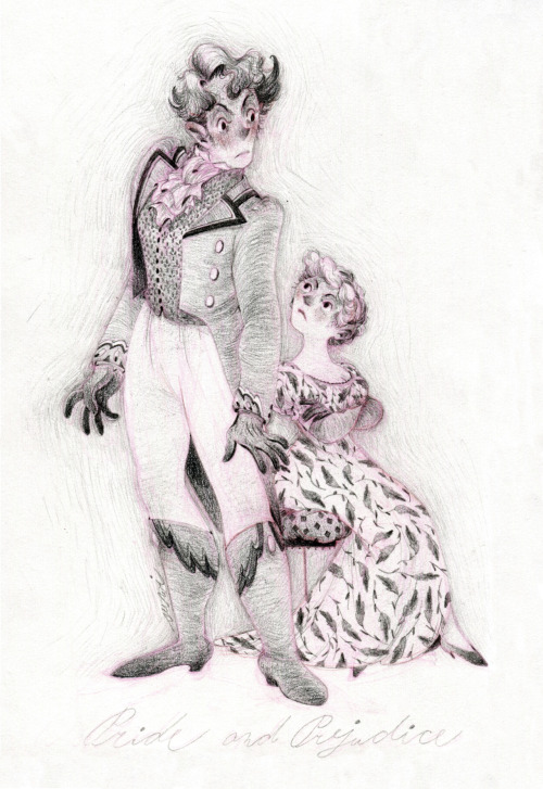 s-u-w-i:Another Austen illustrations! I was commissioned by dear Kate to redraw my old Austen drawin