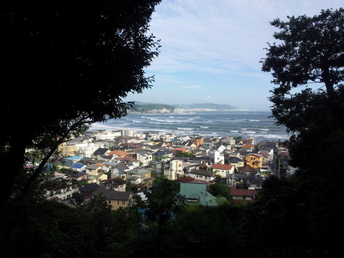 Sagami bay from Hase-dera, Kamakura, Japan