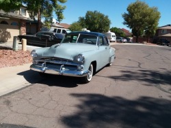justneedsalittlework:‘52 Dodge (Coronet?)  custom spotted in Phoenix, Arizona.  Cool!
