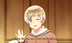 useless-finlandfacts:  Moi // submitted by samettikettuwho created hetalia. i want to fight them   *facedesks* Who was the dumbfuck behind this seriously?