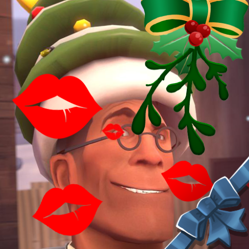 If you’re having trouble getting Christmas kisses this year then maybe gluing mistletoe to yourself 