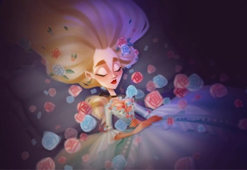 Just finished the Cover Illustration for my Baroque Sleeping Beauty portfolio book!! Better have this ready for CTN 